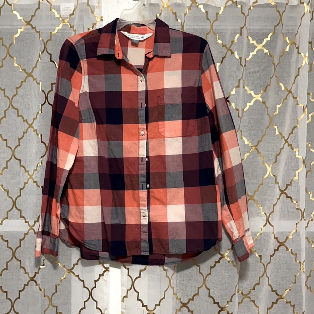 Plaid button down